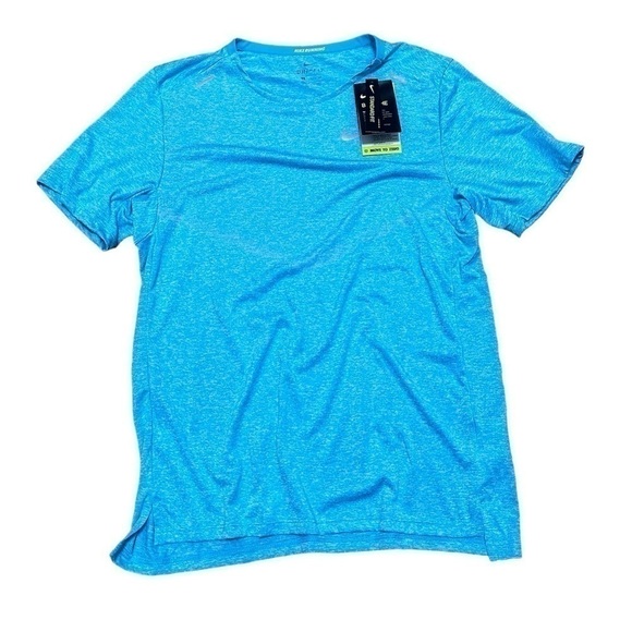 NWT Nike Rise 365 Men's Dri-FIT Short-Sleeve Running Top / Blue / Size Small - Picture 2 of 14